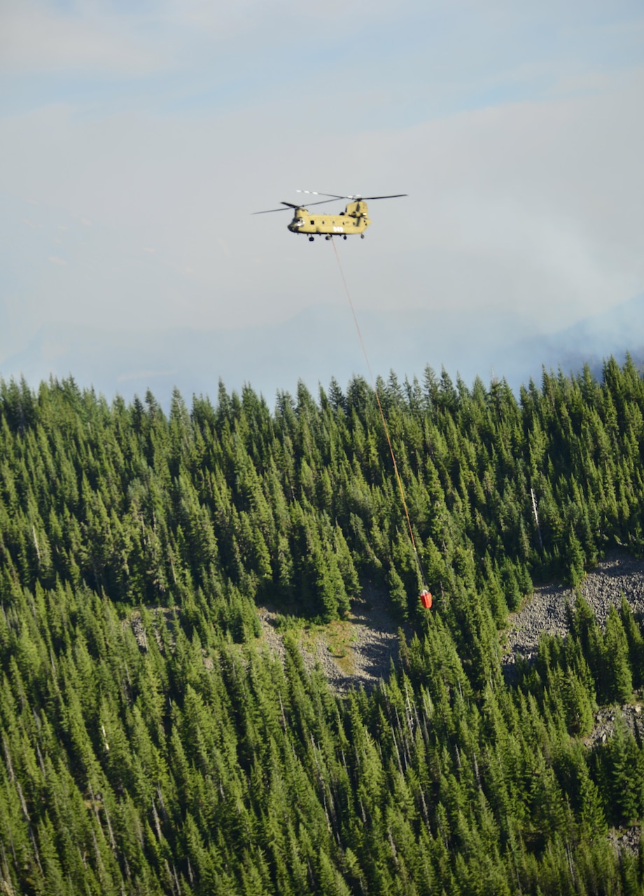 Oregon fire fight