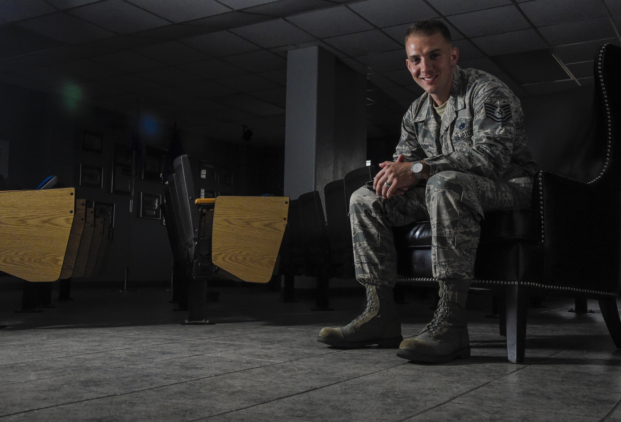 Tech. Sgt. Kyle Wilson, 56th Equipment Maintenance Squadron aerospace ground equipment support NCO in charge, has been awarded as one of the Air Force’s 12 Outstanding Airmen of the Year and attributes his success to his rigorous fitness routine and family.