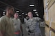 Staff Sgt. David Vanwhy, right, a 60th Aerial Port Squadron cargo operations shift supervisor, teaches Senior Airmen William Gates and Geoffery Piechowski, both 39th APS transportation technicians, how to ensure labels are properly marked and secured to cargo before being shipped off, at Travis Air Force Base, Calif., July 13, 2017. Gates and Piechowski are two of the 15 Reserve Citizen Airmen from the 39th APS, stationed at Peterson Air Force Base, Colo., who trained with their active duty counterparts at Travis AFB during an annual tour. (U.S. Air Force photo/Staff Sgt. Frank Casciotta)