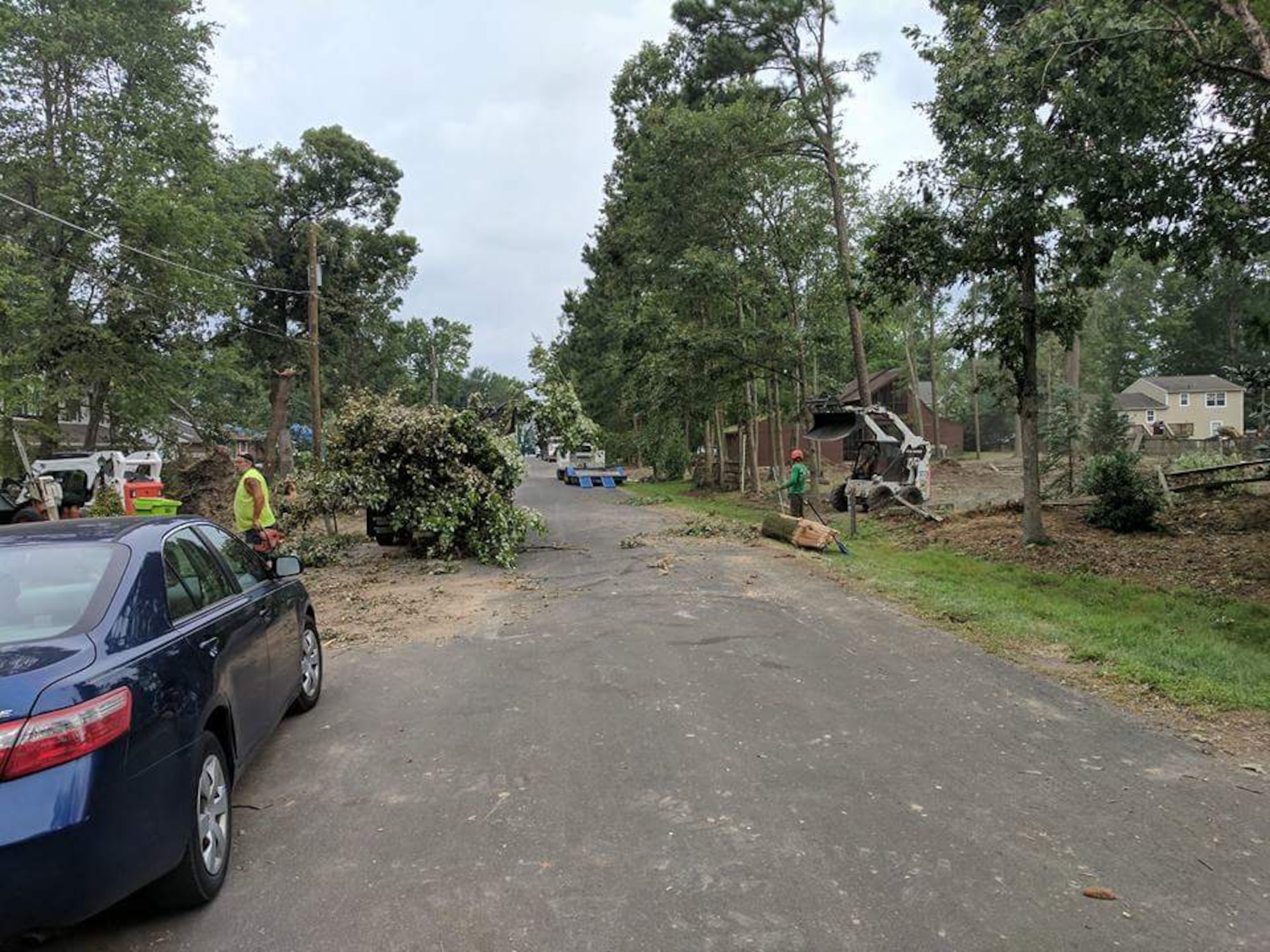 More than 9,000 homes and businesses on Kent Island were effected when an EF-2 tornado tore across Maryland’s Eastern shore July 24, 2017. The tornado produced winds up to 125 mph and destroyed several homes, tore roofs from buildings and left thousands of people without power. (Courtesy photo)