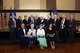Newly inducted Hall of Fame members are recognized at an anniversary ceremony to celebrate the heritage of the 251st Cyber Engineering Installation Group and the 269th Combat Communications Squadron at the Hollenbeck-Bayley Conference Center in Springfield, Ohio, Aug. 5, 2017. The 251st CEIG celebrated a history of 65 years, and the 269th CCS celebrated its 75th anniversary. (Ohio Air National Guard photo by Senior Airman Rachel Simones)