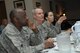 U.S. Air Force Lt. Gen. Darryl Roberson (center), commander of Air Education and Training Command, sits with Maj. Gen. Mark Brown (left), AETC deputy commander and Chief Master Sgt. Juliet Gudgel, AETC command chief during the Continuum of Learning Summit Aug. 1-2, 2017 at Joint Base San Antonio – Randolph, Texas. This event officially kicked off the redesigned Continuum of Learning, an initiative focusing on improving how Airmen learn by integrating education, training and experience in ways that allow them to learn anytime, anywhere throughout their careers. (U.S. Air Force photo by Joel Martinez)