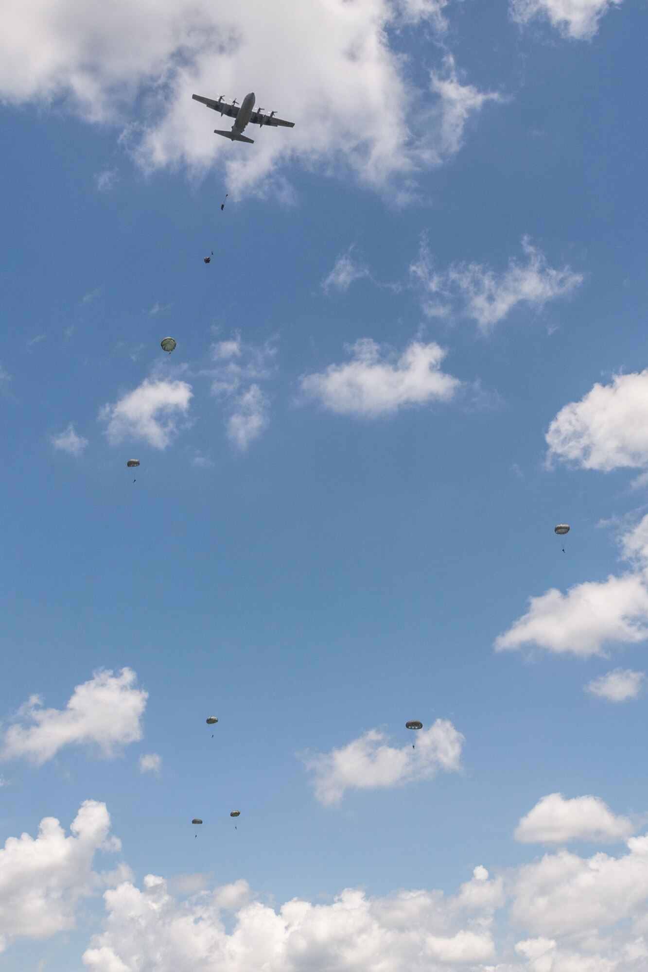 Paratroopers jump onto Maxwell Air Force Base