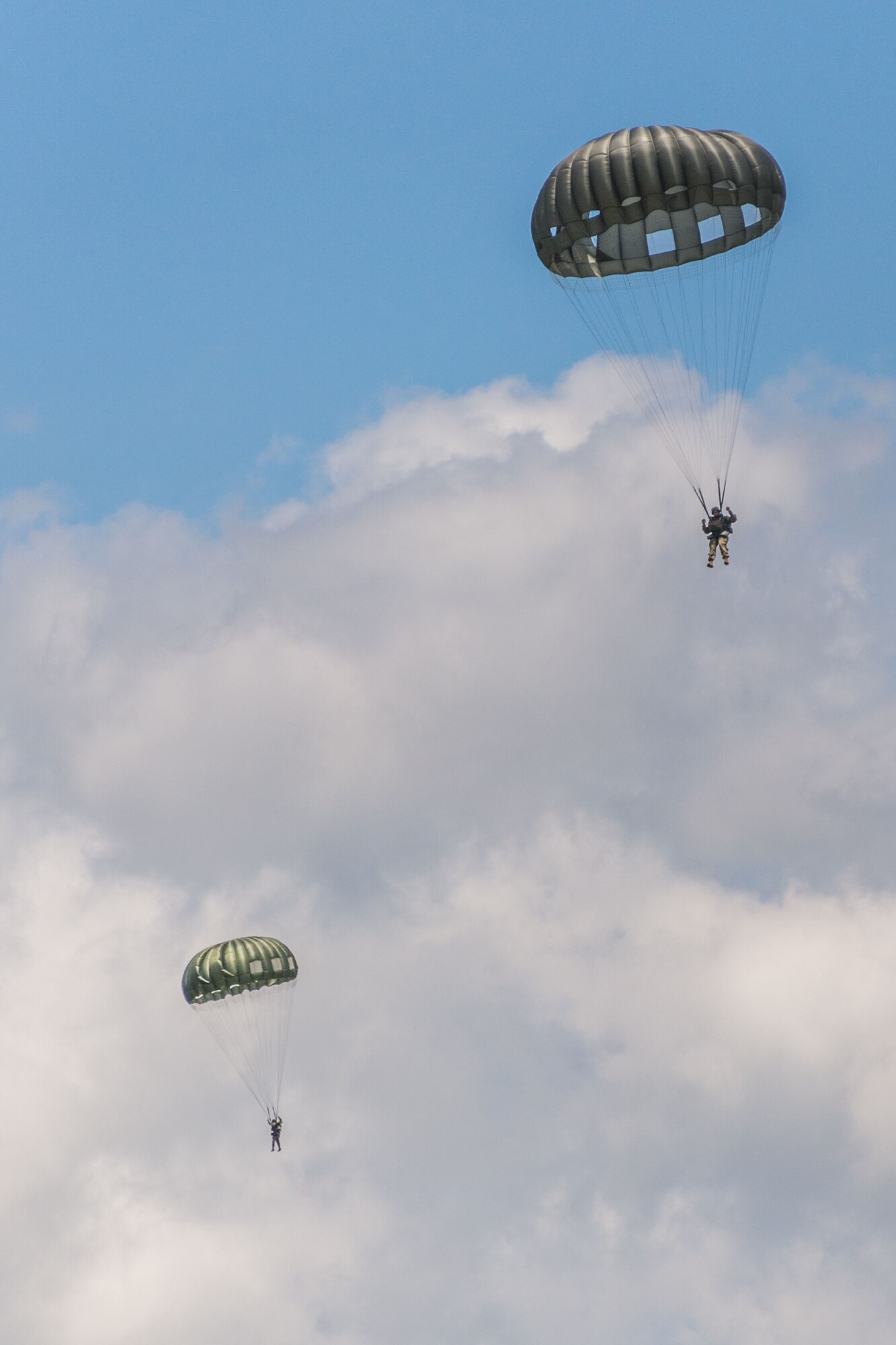 Paratroopers jump onto Maxwell Air Force Base