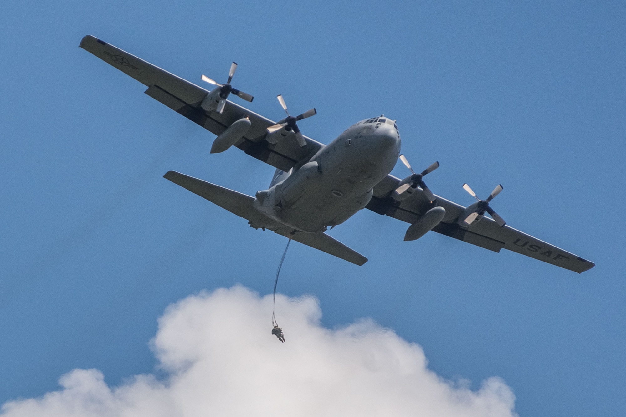 Paratroopers jump onto Maxwell Air Force Base