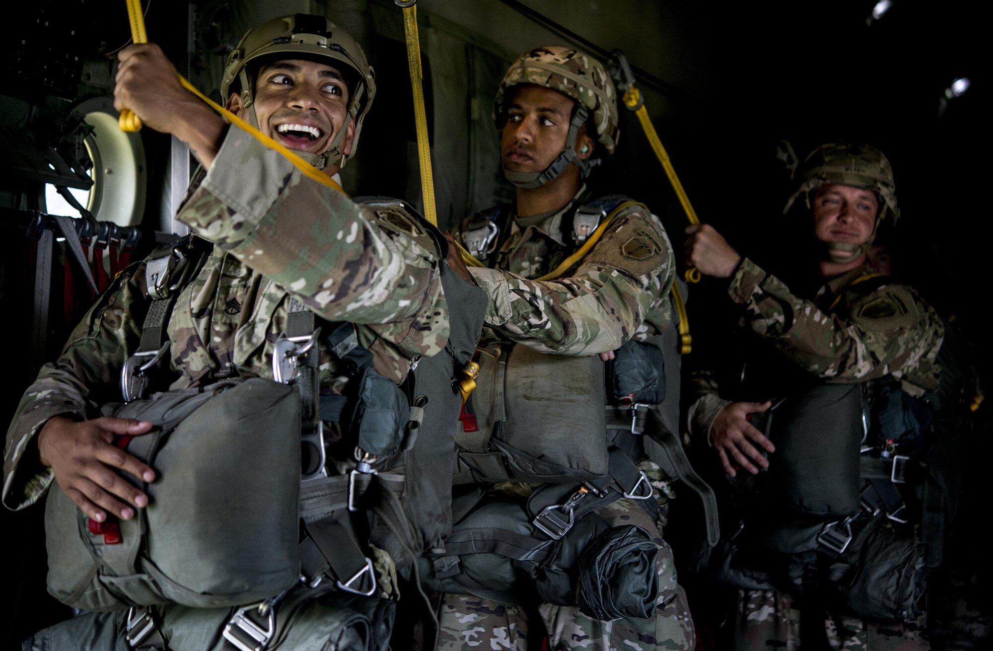 Paratroopers jump onto Maxwell Air Force Base