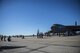 Eielson Air Force Base (AFB) Honor Guard present the colors during a flyover at the Eielson AFB Open House, August 5, 2017, Alaska. The Open House featured demonstrations by explosive ordnance disposal and the military working dogs, while also showcasing joint and coalition aircraft. (U.S. Air Force photo by Airman 1st Class Isaac Johnson)