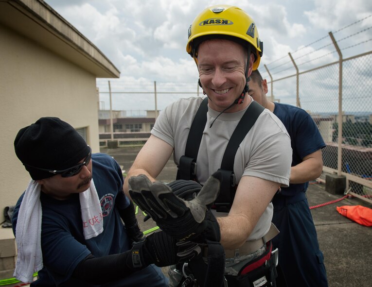 374th Civil Engineering Squadron firefighters