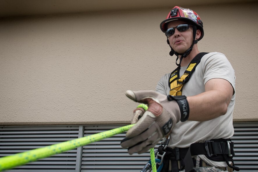 374th Civil Engineering Squadron firefighters