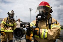 374th Civil Engineering Squadron firefighters