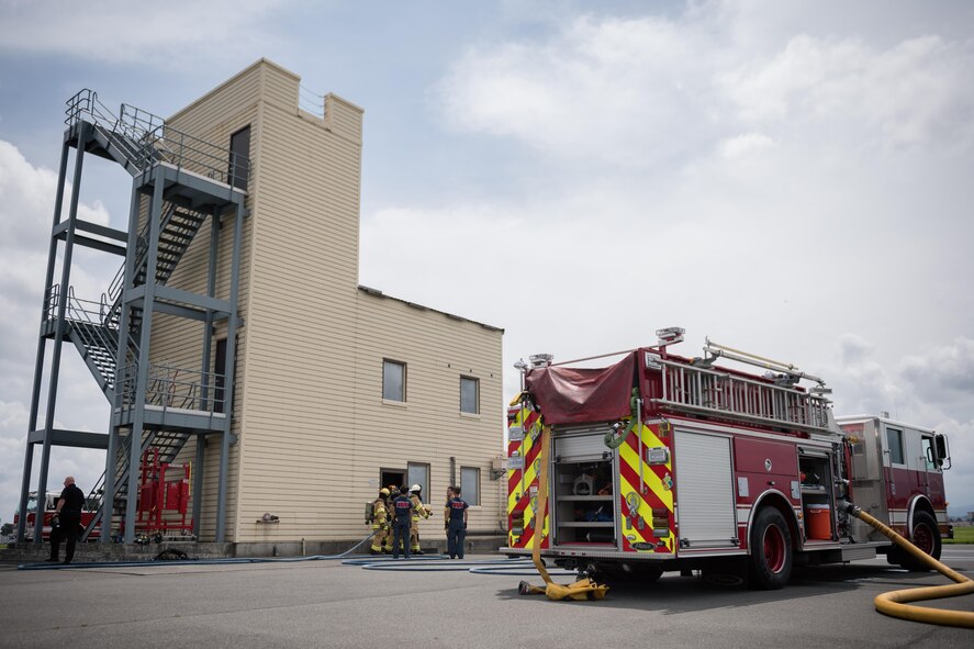 374th Civil Engineering Squadron firefighters