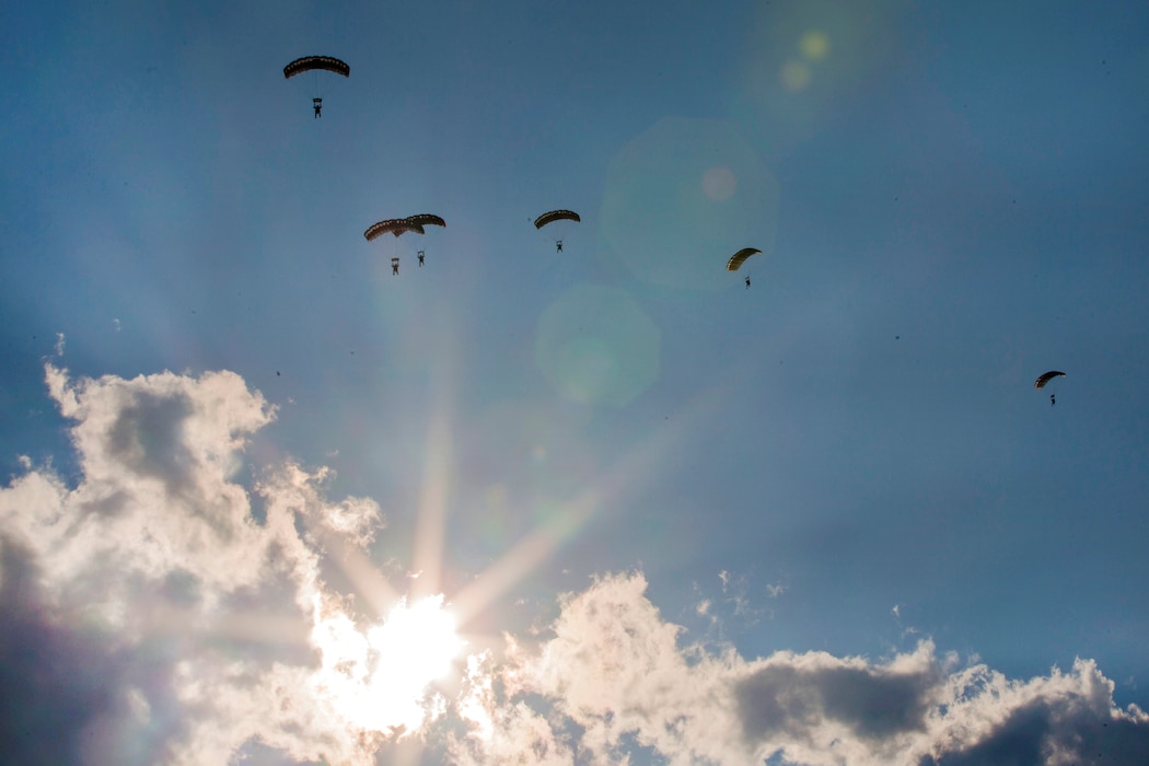 Marines participate in high altitude, high opening jump operations.