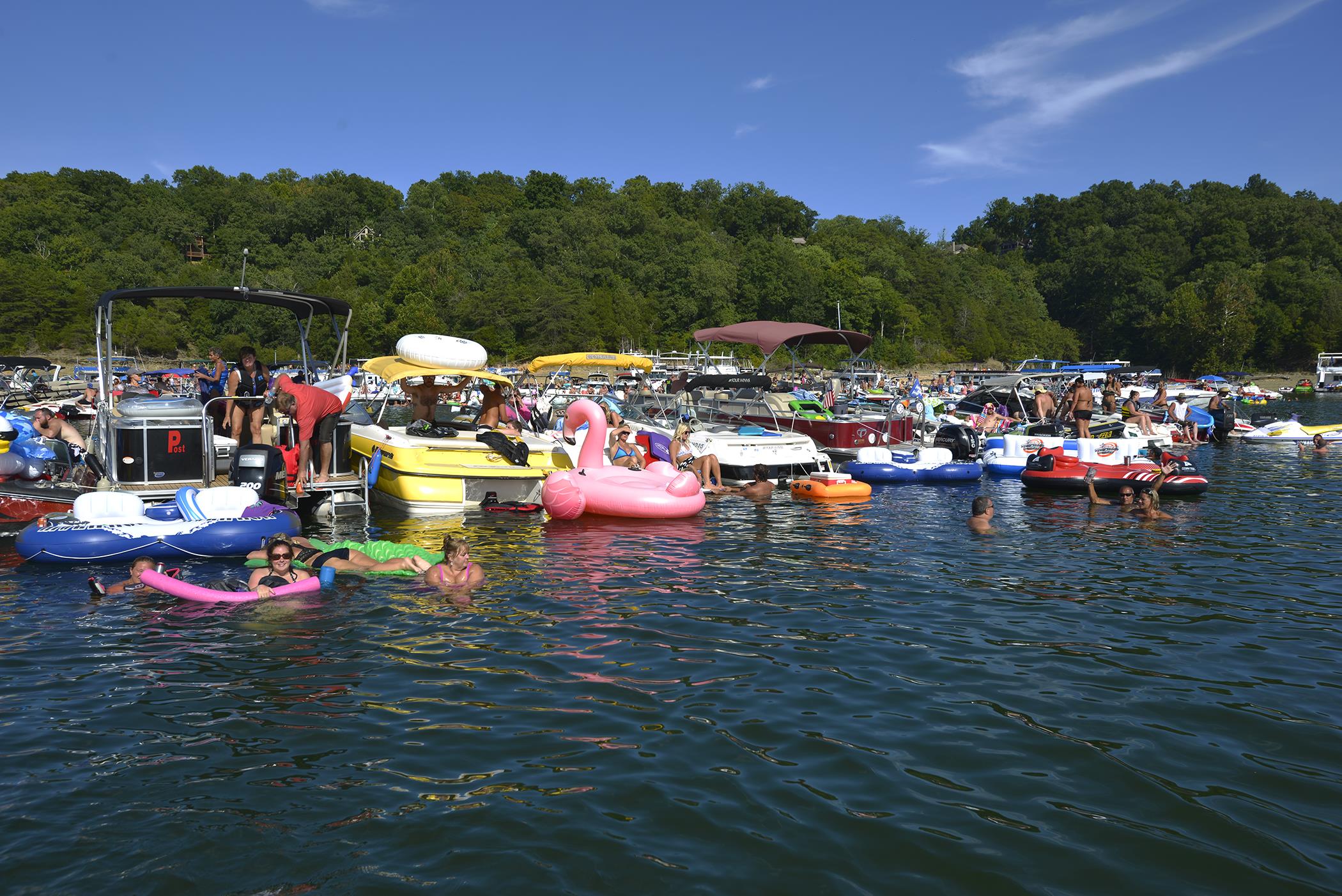 Park Rangers keep boaters safe during World’s largest RaftUp at Lake