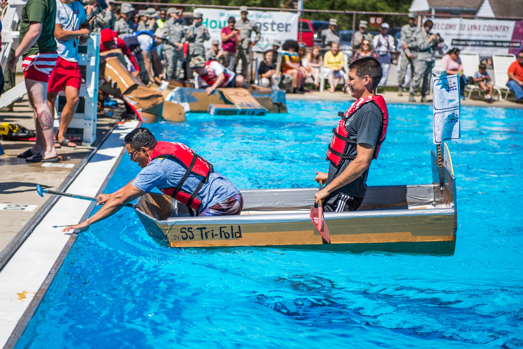 Seventeen teams from around the base competed in the annual boat regatta at Scott. The 375th Logistics Readiness Squadron finished 1st, winning for the second consecutive year.