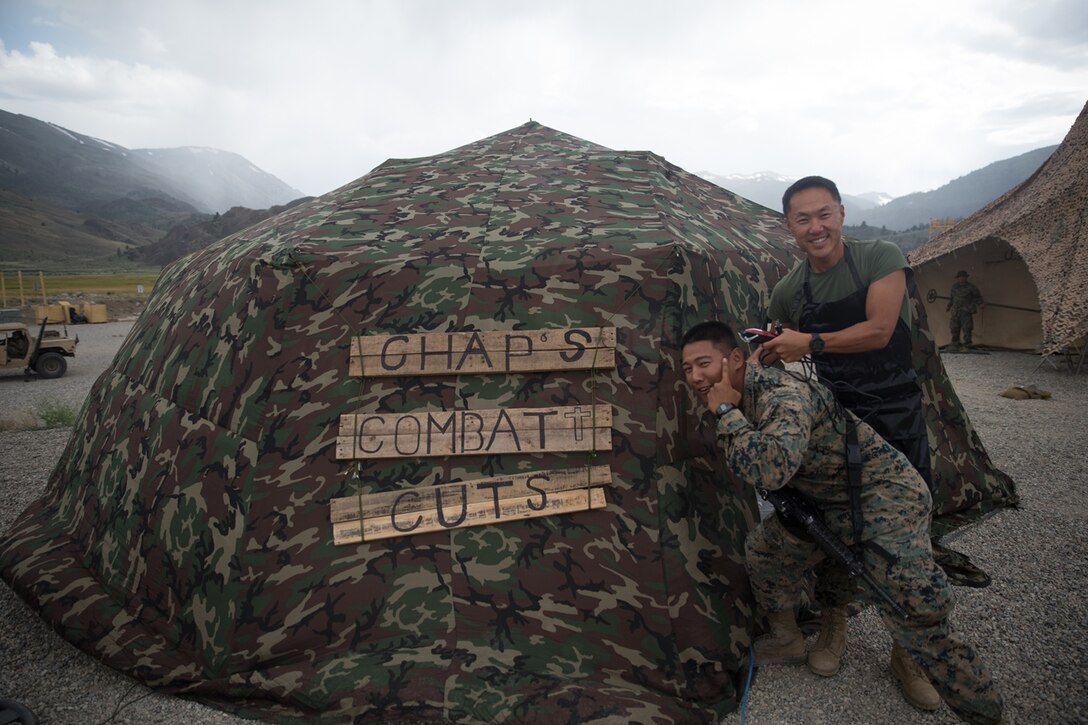 Field Haircuts Combat Logistics Battalion 5