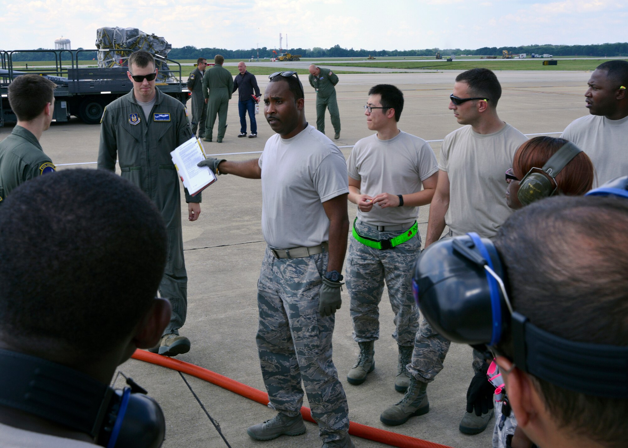 Boom operators and aerial porters conduct their annual checkrides.