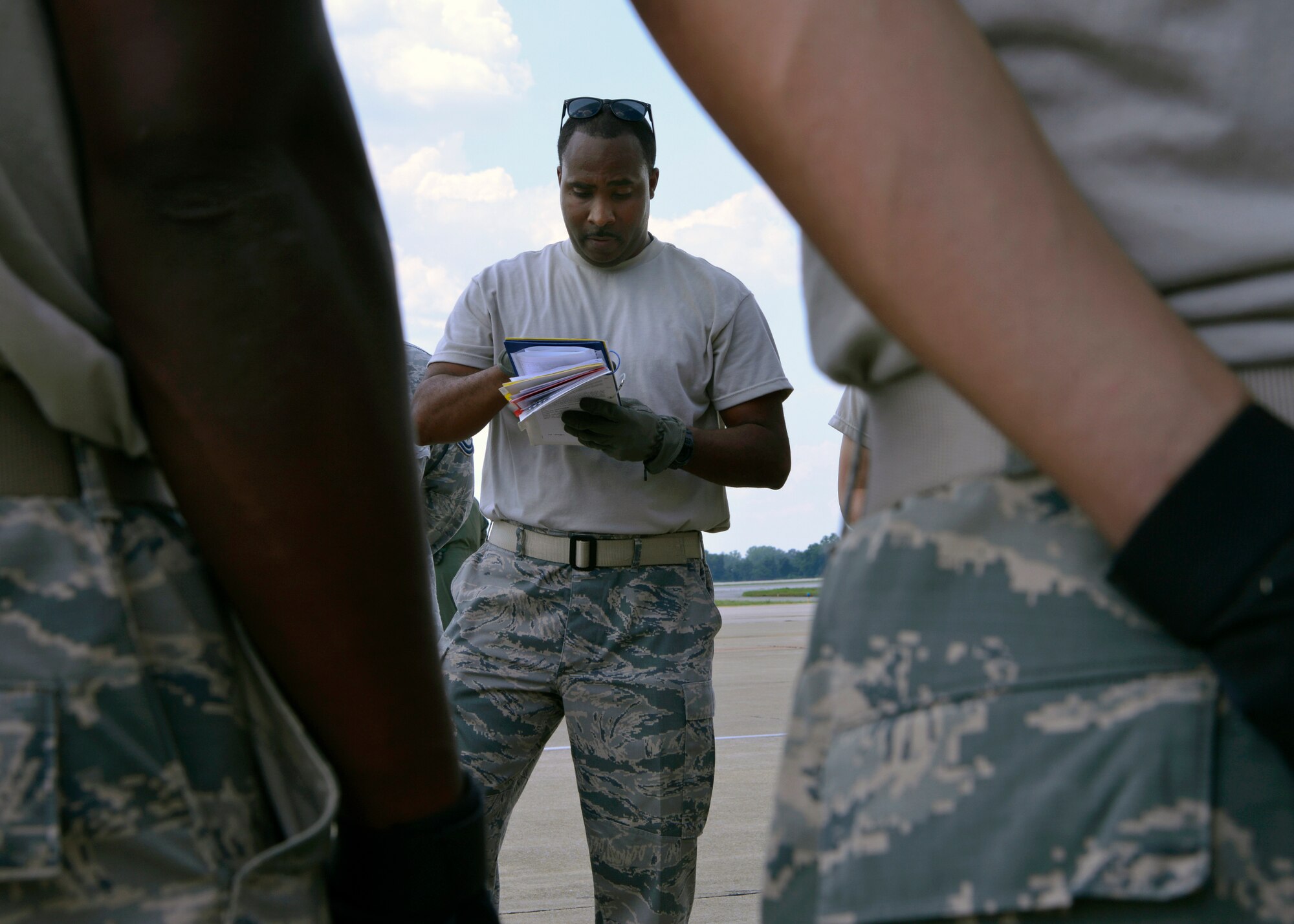 Boom operators and aerial porters conduct their annual checkrides.