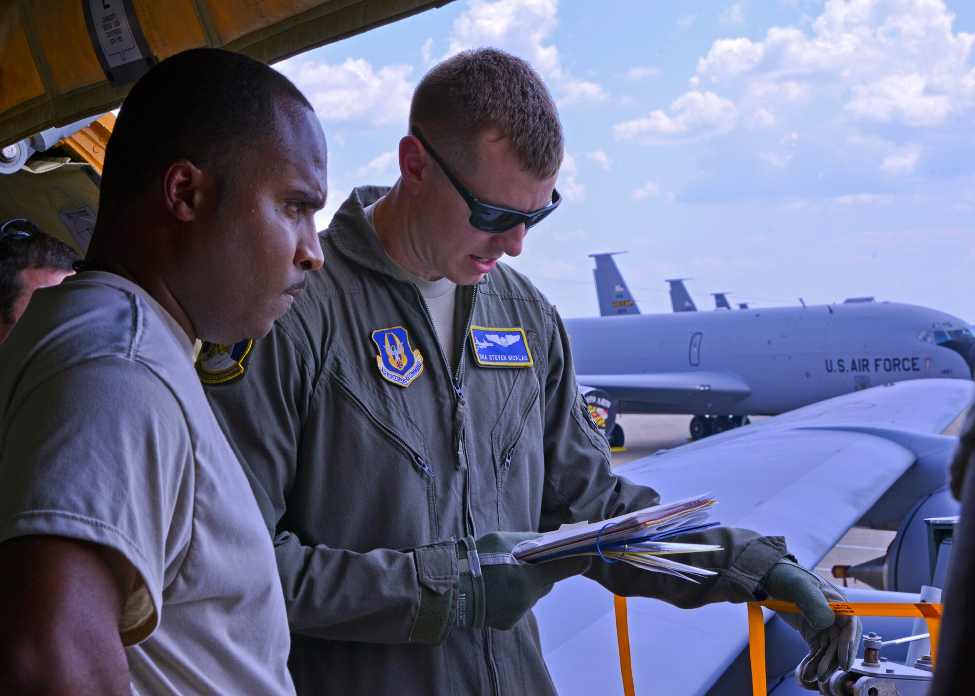 Boom operators and aerial porters conduct their annual checkrides.