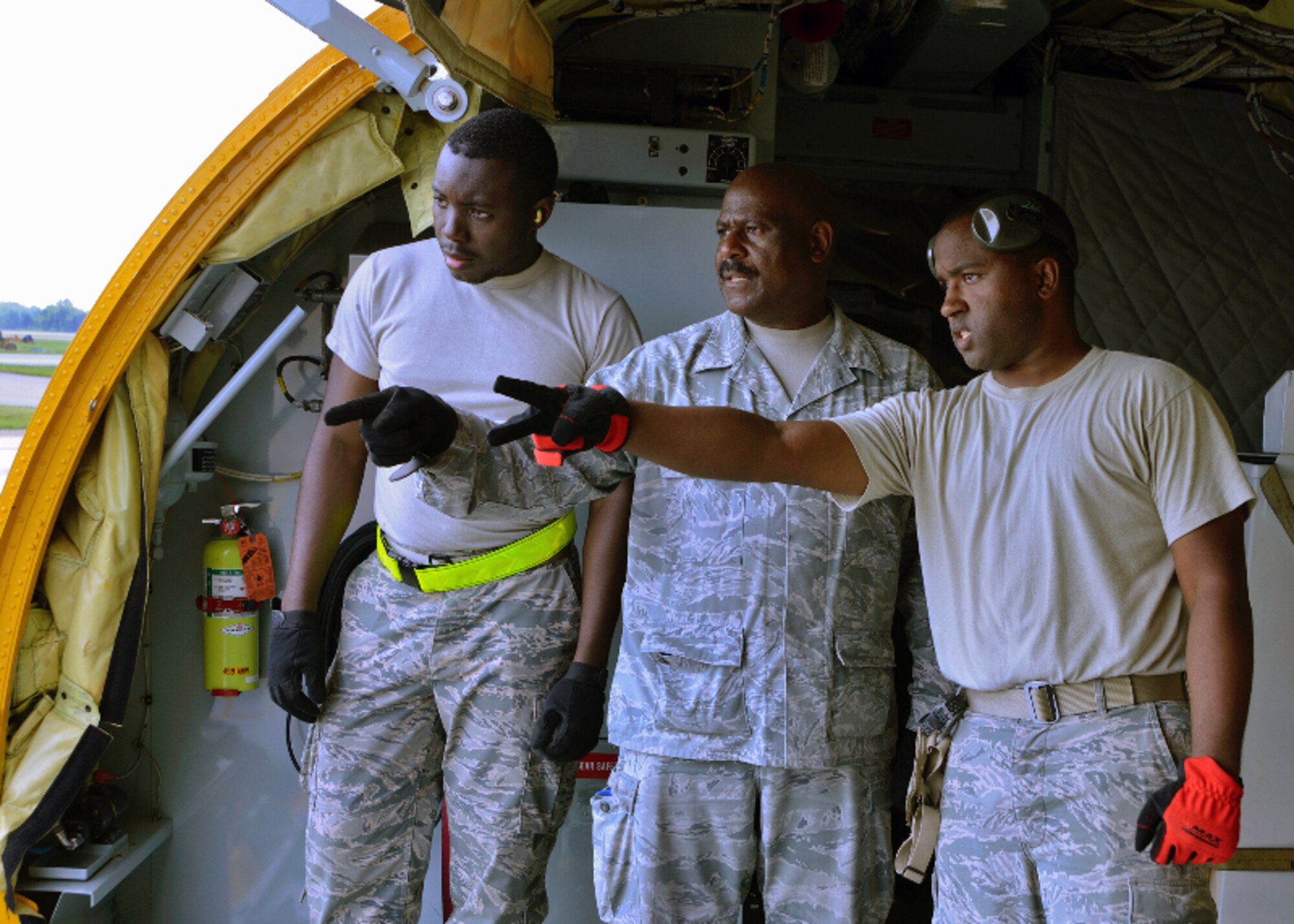 Boom operators and aerial porters conduct their annual checkrides.