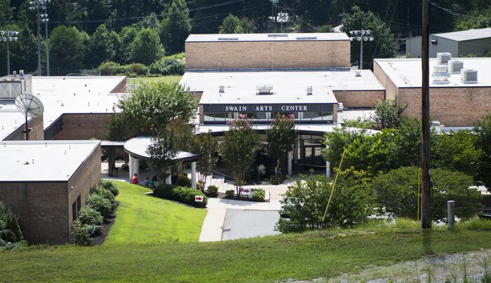 The Swain County High School site during Smoky Mountain Medical Innovative Readiness Training in Bryson City, N.C., on Aug. 3, 2017.