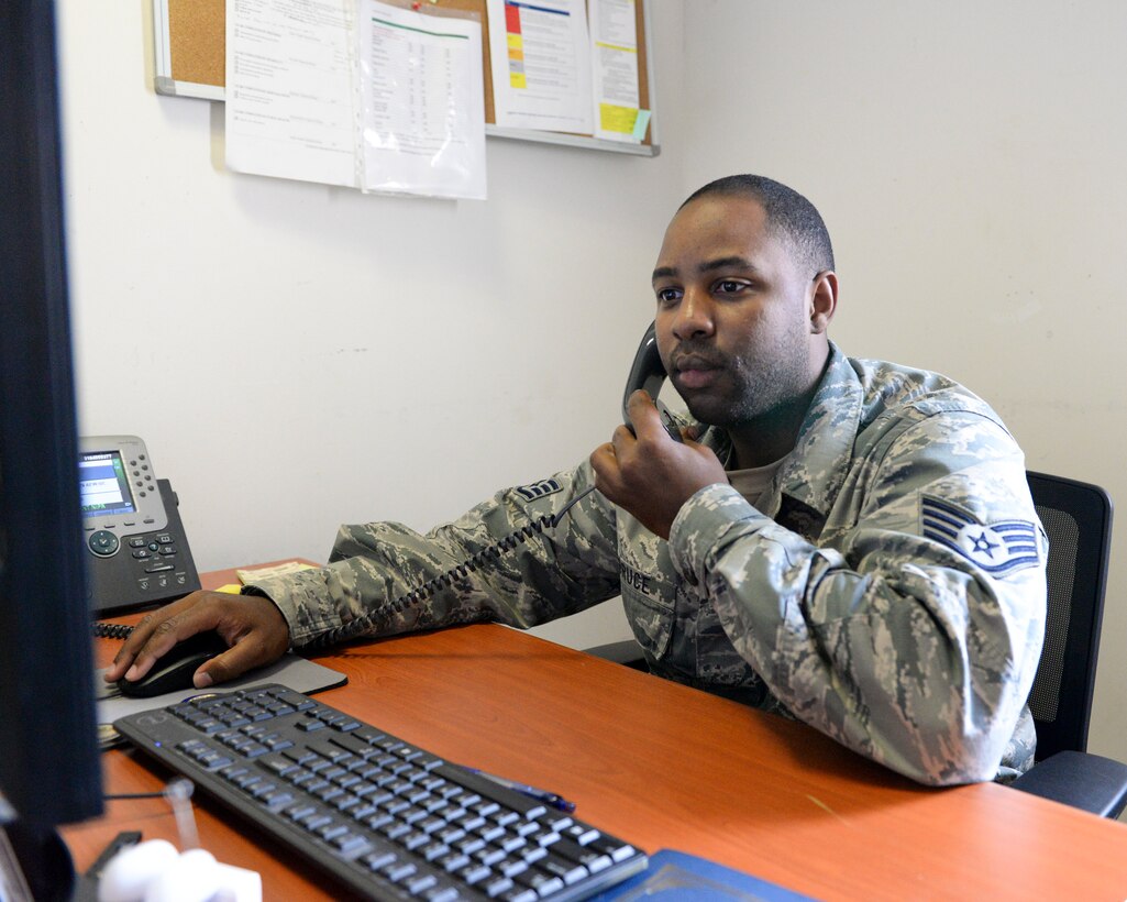 The five individuals that make up the 379th Expeditionary Public Health Element at Al Udeid Air Base, Qatar work silently behind the scenes to ensure the collective health of the people stationed here.