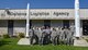 F.E. Warren and Hill Air Force Base’s Logistics Officer Association members pose for a photo in front of the Defense Logistics Agency at Hill Air Force Base, Utah, Aug. 10, 2017. F.E. Warren’s LOA Cowboy chapter took 15 Airmen on a professional development trip to Hill Air Force Base to broaden their perspective of the supply chain and provide the chance to network with other LOA members.  The trip consisted of tours and immersion briefs from entities such as Defense Logistics Agency, ICBM Systems Directorate, and the 309th Missile Maintenance Group. (U.S. Air Force photo by 2nd Lt. Nikita Thorpe)