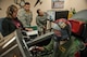 9th Physiological Support Squadron personnel monitor a pilot's vitals and cognitive abilities as he flies a simulated mission using the Reduced Oxygen Breathing Device at Beale Air Force Base, California, July 21, 2017. The ROBD allows for a more efficient and safer way for pilots to train in simulated environments. (U.S. Air Force photo/Senior Airman Justin Parsons)