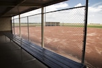 The dugout at the new softball field at Randolph High School August 8, 2017, at Joint Base San Antonio, Randolph, Texas.  A softball and baseball field have been built to support the Randolph HS athletics department.  (U.S. Air Force photo by Sean M. Worrell)