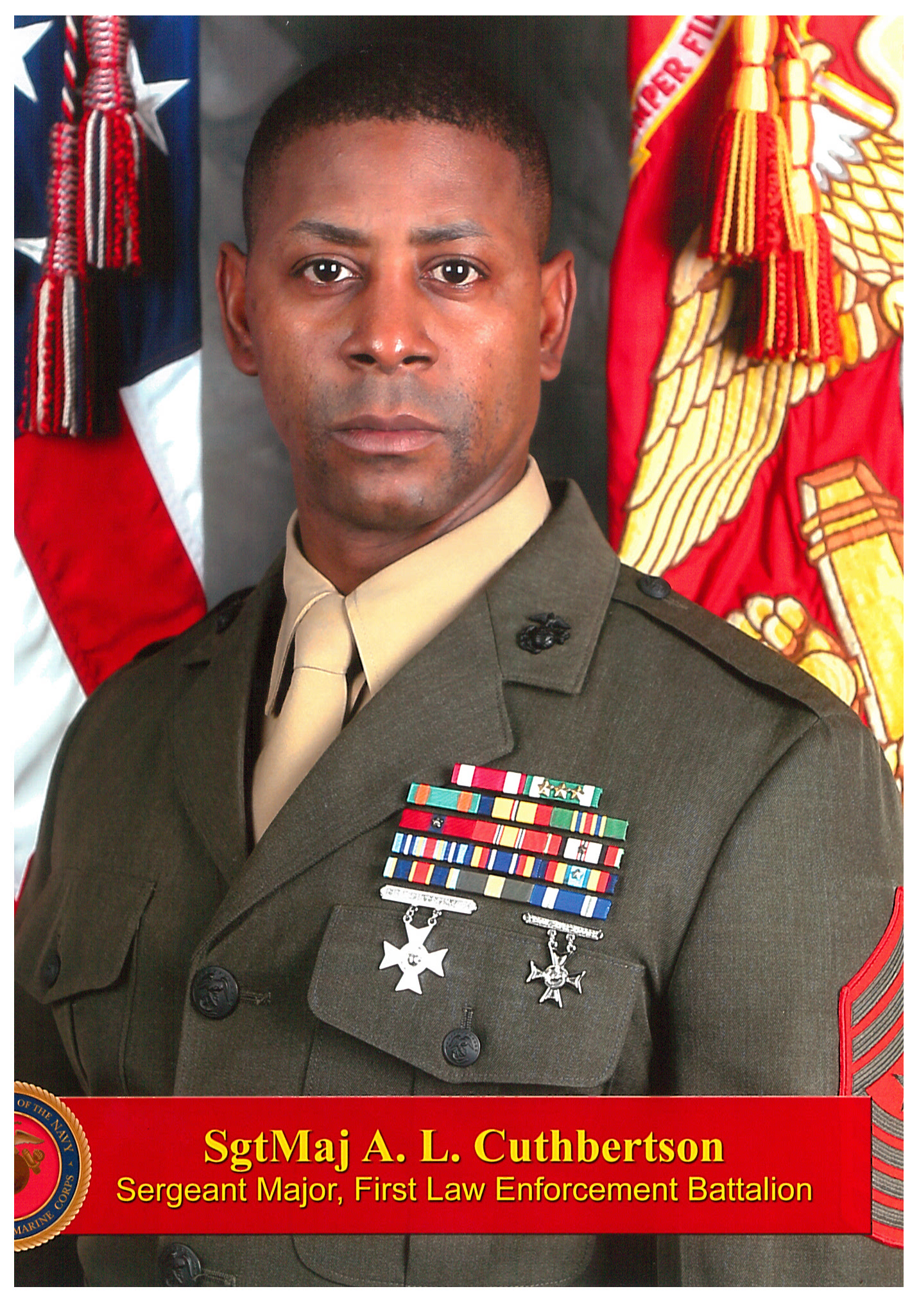 SgtMaj Andre L Cuthbertson gt I Marine Expeditionary Force gt Leaders