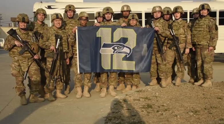 Three members from 446th ASTS in Bagram.