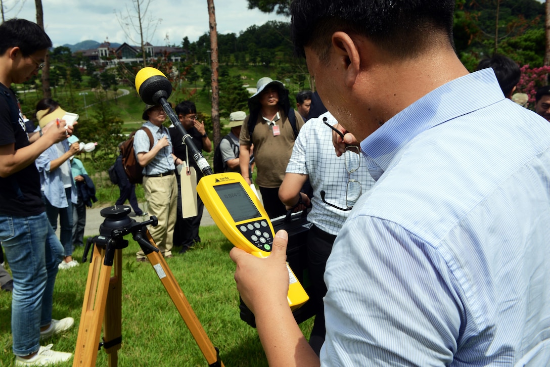 U.S. Forces Korea representatives and members of the Republic of Korea Ministry of Environment traveled to the Terminal High Altitude Area Defense (THAAD) location to conduct an environmental study at Seongju, Republic of Korea, Aug. 10, 2017.
The ROK and the U.S. continues to coordinate on all aspects of the deployment of the THAAD system to South Korea. This is being done in a transparent way and in compliance with ROK domestic law.