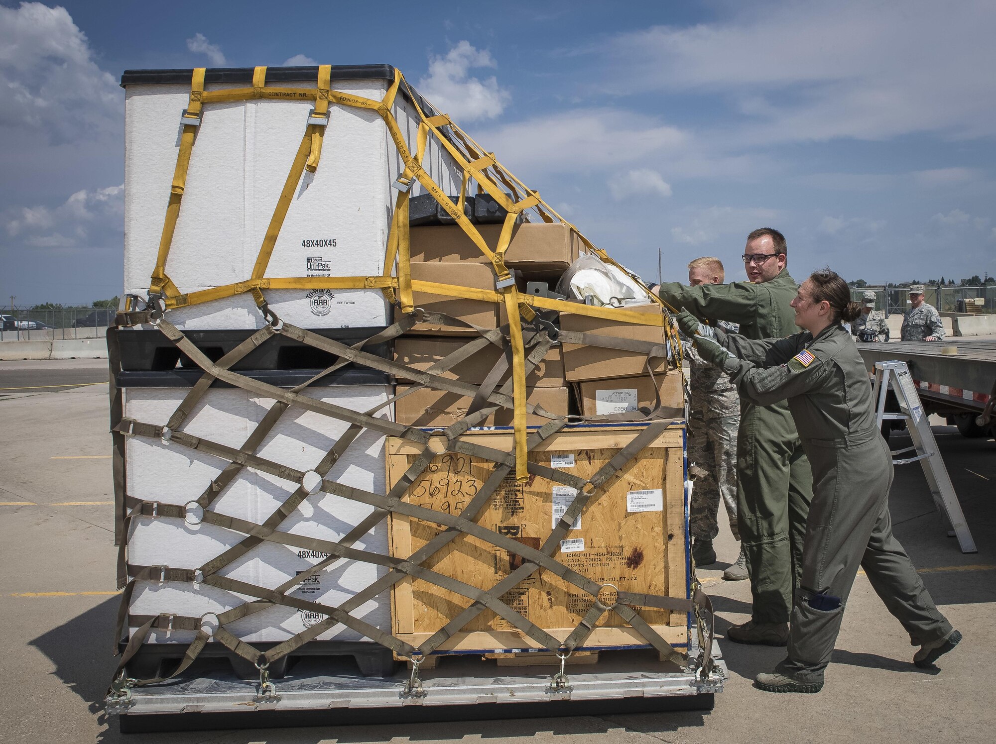 Increment monitors fix deficiencies with their cargo pallet.