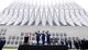 From left to right: U.S. Air Force Chief of Staff Gen. David Goldfein, U.S. Air Force Academy Superintendent Lt. Gen. Jay Silveria, and former-Superintendent of the Academy Lt. Gen. Michelle Johnson, sing the U.S. Air Force Song at the culmination of a change of command ceremony which saw Silveria replace Johnson as the superintendent Aug. 11, 2017 at the Academy. (U.S. Air Force photo/Jason Gutierrez)