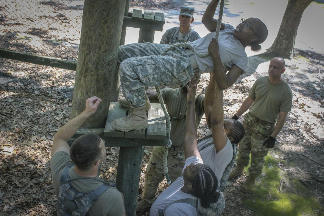 More than 100 Army Reserve Soldiers from headquarters and headquarters Company, 335th SC (T) based in East Point, Georgia recently spent nine days at the joint base conducting a variety of training exercises as part of the units annual training.