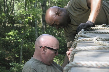 More than 100 Army Reserve Soldiers from headquarters and headquarters Company, 335th SC (T) based in East Point, Georgia recently spent nine days at the joint base conducting a variety of training exercises as part of the units annual training.