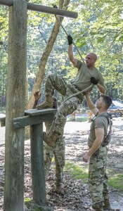 More than 100 Army Reserve Soldiers from headquarters and headquarters Company, 335th SC (T) based in East Point, Georgia recently spent nine days at the joint base conducting a variety of training exercises as part of the units annual training.