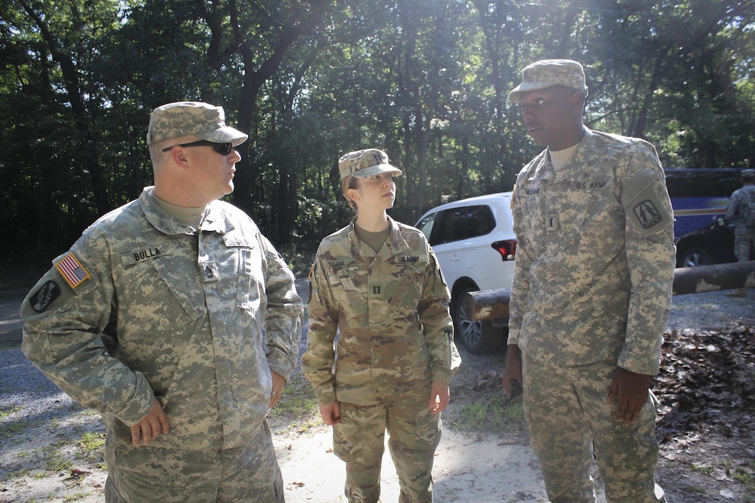 More than 100 Army Reserve Soldiers from headquarters and headquarters Company, 335th SC (T) based in East Point, Georgia recently spent nine days at the joint base conducting a variety of training exercises as part of the units annual training.