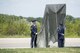 Members of the Wright-Patterson Air Force Base honor guard stand with an unveiled highway sign during a highway dedication ceremony for Master Sgt. William L. McDaniel II, in Greenville Ohio, Aug. 14, 2017. Six miles of County Highway 121 was dedicated in McDaniel’s namesake, a Special Tactics pararescueman who was killed when the MH-47 Chinook helicopter he was in crashed in the Philippines Feb. 22, 2002. (U.S. Air Force photo by Wesley Farnsworth)