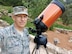 Airman prepares to watch the solar eclipse