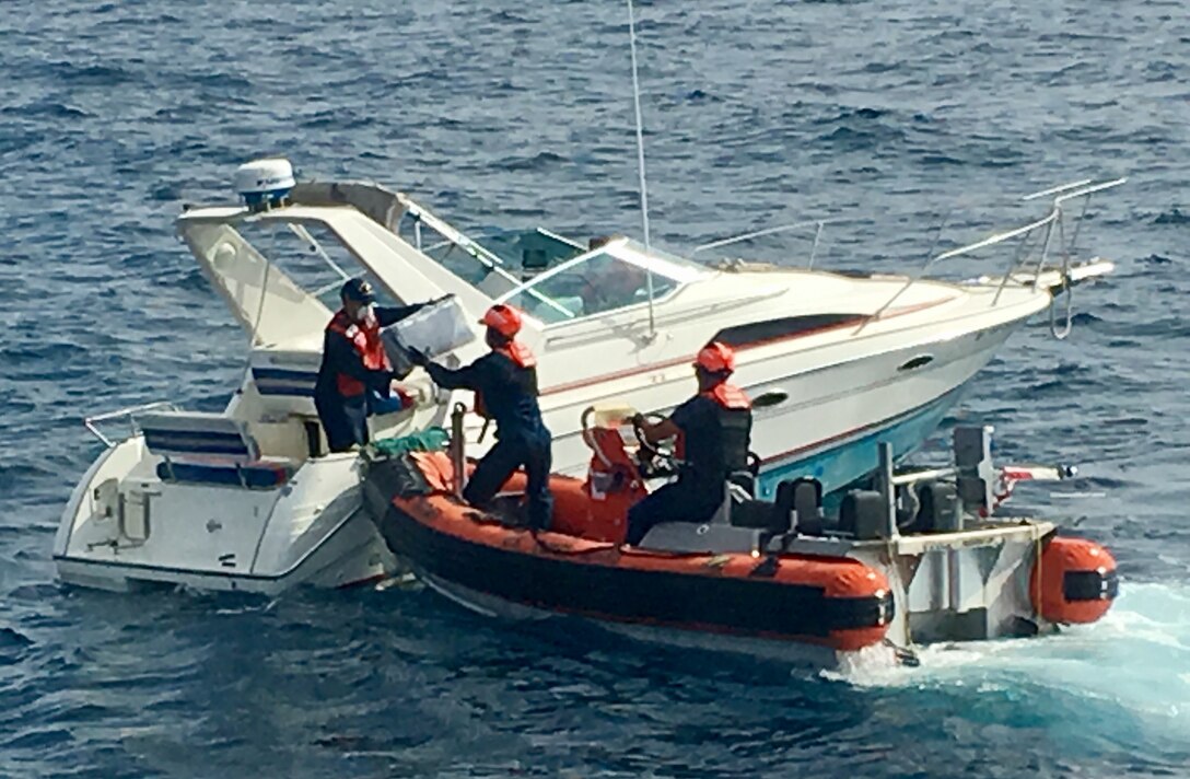 Photo of Coast Guard drug interdiction