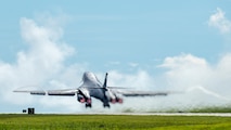 B-1B bombers conduct air drills with Japanese fighters near Senkaku Islands