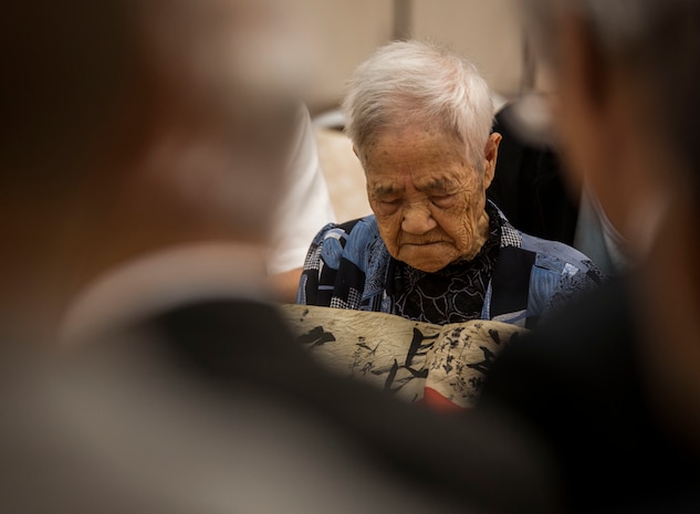 Marine returns Japanese WWII flag to original family