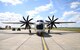 A U.S. Navy C-2A Greyhound sits on the flightline Aug. 2, 2017, on RAF Mildenhall, England. Members of the U.S. Navy, VRC-40, from Norfolk, Va., were here as part of Exercise Saxon Warrior, a multinational joint maritime exercise involving 15 warships from five different nations, along with submarines, more than 100 aircraft and approximately 9,000 personnel. (U.S. Air Force photo by Karen Abeyasekere)