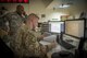 Senior Airman David Tiradeau, a ramp coordinator assigned to the 386th Expeditionary Logistics Readiness Squadron, relays information to the air terminal operations center, at an undisclosed location in Southwest Asia, August 15, 2017.
The ramp coordinator is the eyes and ears of information control and will monitor all aerial port ground handling operations to include maintaining constant communication with information control. (U.S. Air Force photo by Tech. Sgt. Jonathan Hehnly)