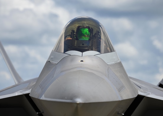 A 95th Fighter Squadron F-22 Raptor from Tyndall Air Force Base, Fla., prepares to receive fuel from a forward area refueling point in conjunction with exercise Stealth Guardian at Moody Air Force Base, Ga., Aug. 10, 2017. Stealth Guardian is designed to demonstrate the Air Force’s ability to quickly deploy F-22 assets at a moment’s notice while showcasing the ability to establish flying operations in a combat or contingency environment.