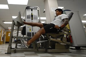 An avid soccer player, U.S. Navy Aircrewman 2nd Class Joshua Barrera, assigned to Helicopter Sea Combat Squadron-28, Norfolk, Va., found that Fort Eustis’ McDonald Army Health Center’s physical therapy office was the best option to treat his ligamentous injuries.