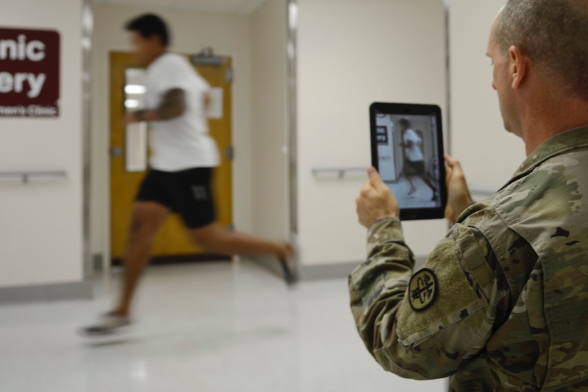 An avid soccer player, U.S. Navy Aircrewman 2nd Class Joshua Barrera, assigned to Helicopter Sea Combat Squadron-28, Norfolk, Va., found that Fort Eustis’ McDonald Army Health Center’s physical therapy office was the best option to treat his ligamentous injuries.