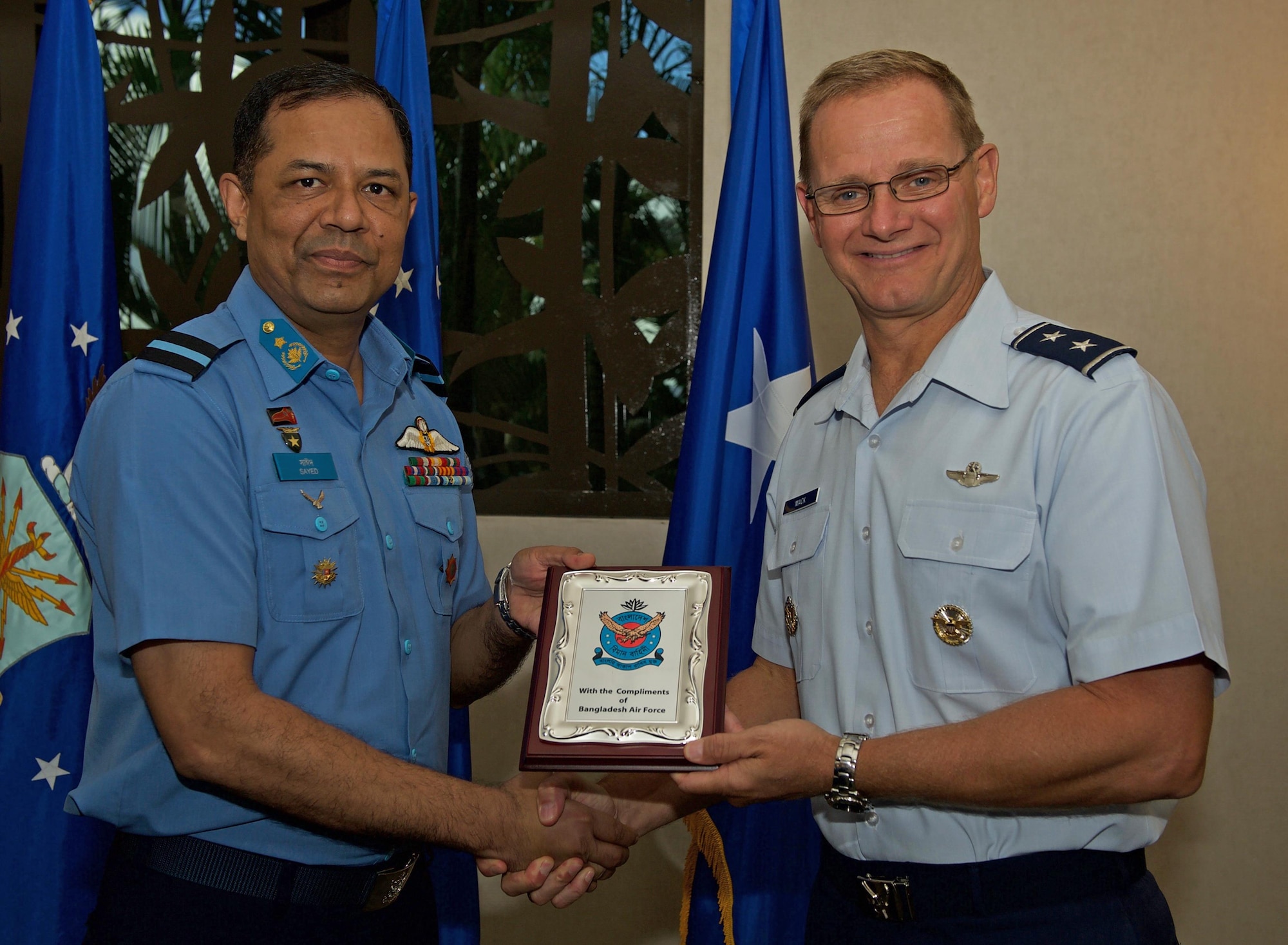 U.S., Bangladesh Airmen increase interoperability during talks