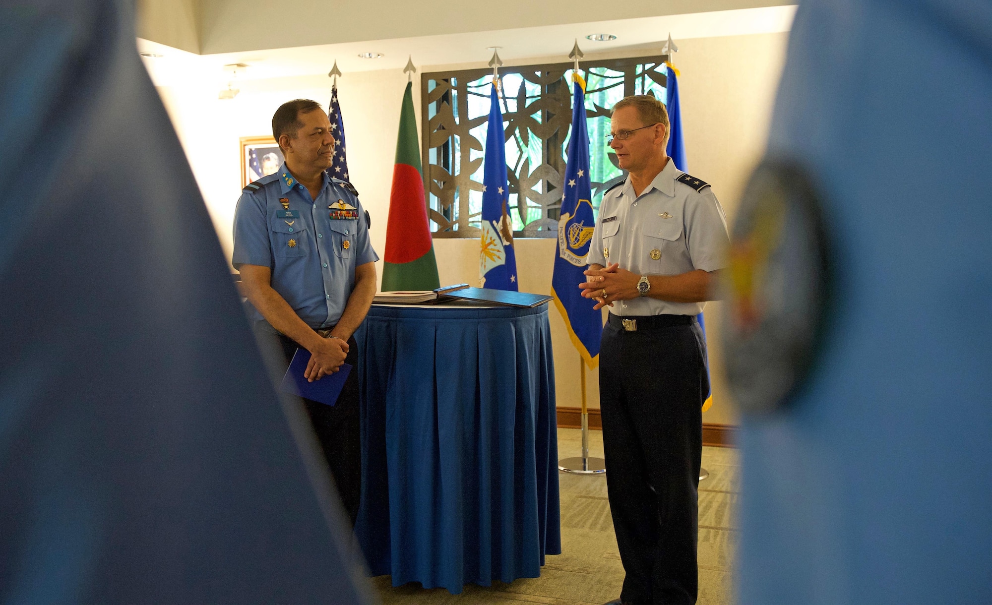 U.S., Bangladesh Airmen increase interoperability during talks