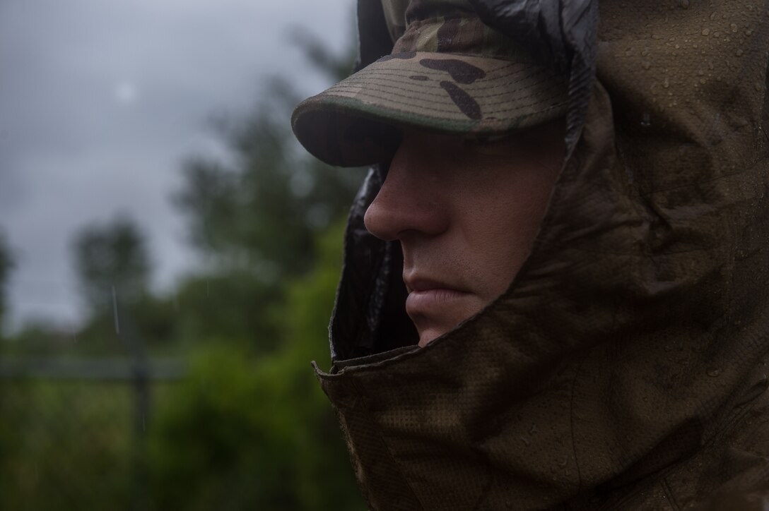 U.S. Air Force Tech. Sgt. BradTaylor, 633rd Civil Engineer Squadron explosive ordinance disposal technician, provides quality assurance during Operation Llama Fury 3.0 at Joint Base Langley-Eustis, Va., Aug. 8, 2016.